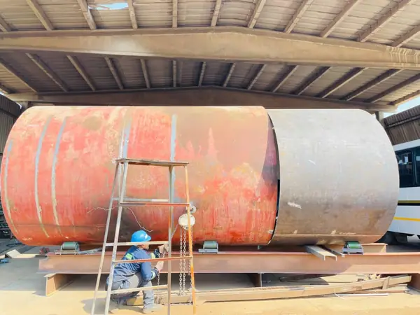Fitting up tank sections for welding